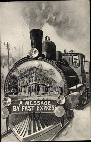 Ak Belgische Eisenbahn, Dampflokomotive, Express