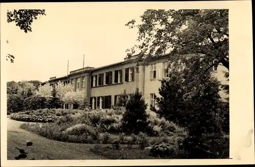 Foto Ak Slatinice Region Olmütz, Kurhaus, Garten