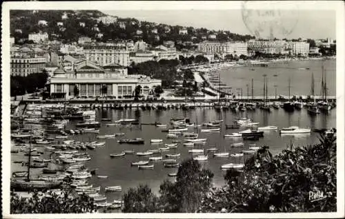 Ak Cannes Alpes Maritimes, Blick zum Hafen