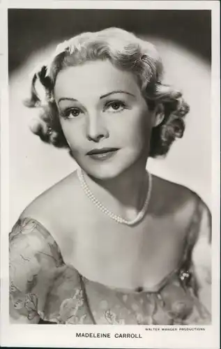 Ak Schauspielerin Madeleine Carroll, Portrait