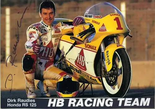 Ak Dirk Raudies, Honda Motorrad, HB Racing Team, Portrait, Autogramm