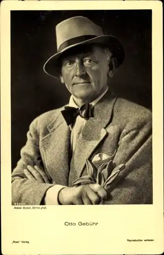 Ak Schauspieler Otto Gebühr, Portrait, Ross Verlag 8224/1