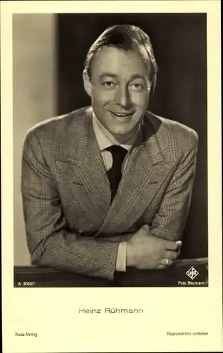 Ak Schauspieler Heinz Rühmann, Portrait