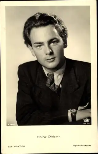 Ak Schauspieler Heinz Ohlsen, Portrait, Anzug