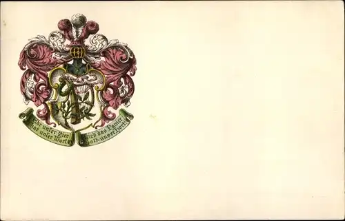 Studentika Litho Wappen eines Studentenvereins