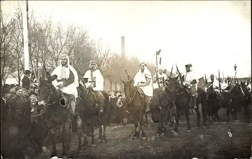 Foto Ak Mulhouse Mülhausen Elsass Haut Rhin, Französische Soldaten, Kolonialkrieger