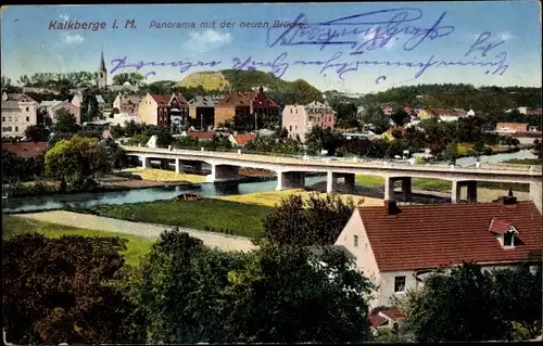 Ak Kalkberge Rüdersdorf bei Berlin, Panorama, Neue Brücke