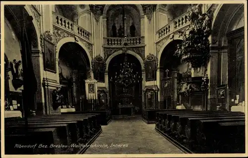 Ak Wambierzyce Albendorf Schlesien, Wallfahrtskirche, Inneres