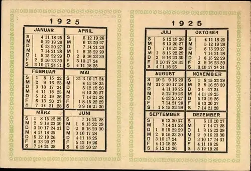 Ak Gotha in Thüringen, Kohlenhandelsgesellschaft, Augustinerstraße 21, Kalender