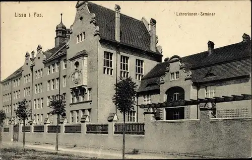 Ak Lissa Leszno Poznań Posen, Lehrerinnen-Seminar