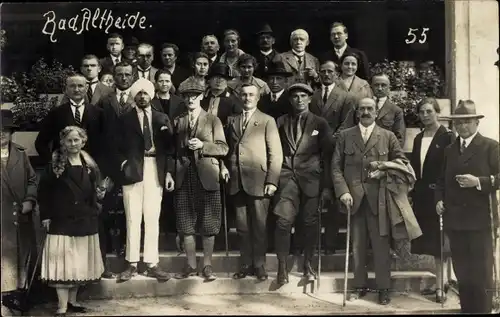 Foto Ak Polanica Zdrój Bad Altheide Schlesien, Gruppenbild, Menschengruppe