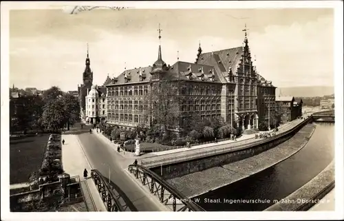 Ak Hagen in Westfalen Ruhrgebiet, Staatliche Ingenieurschule, Jahn-Oberschule