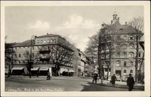 Ak Freiberg in Sachsen, Karl Marx Straße