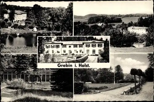 Ak Grebin in Holstein, Erholungsheim Im stillen Tal, Außenansicht