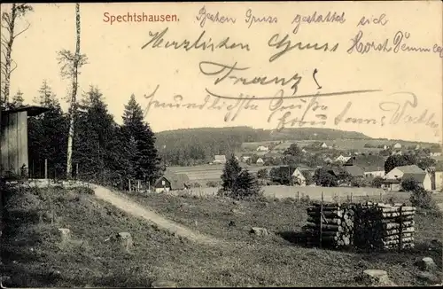 Ak Spechtshausen Tharandt Sachsen, Panorama