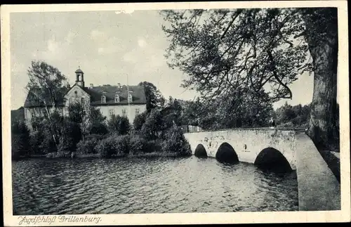 Ak Grillenburg Tharandt im Erzgebirge, Jagdschloss Grillenburg