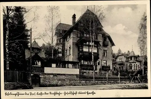 Ak Hartha Hintergersdorf Tharandt im Erzgebirge, Erholungsheim Pensionskasse Reichsbahn-Gesellschaft