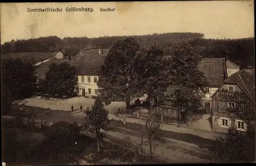 Ak Grillenburg Tharandt im Erzgebirge, Gasthof Richard Stephan