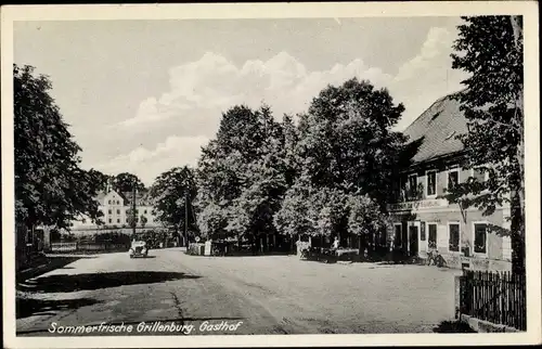 Ak Grillenburg Tharandt Sachsen, Gasthof Grillenburg