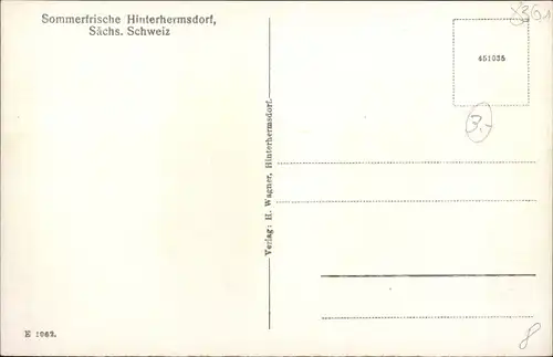 Ak Hinterhermsdorf Sebnitz Sächsische Schweiz, Panorama