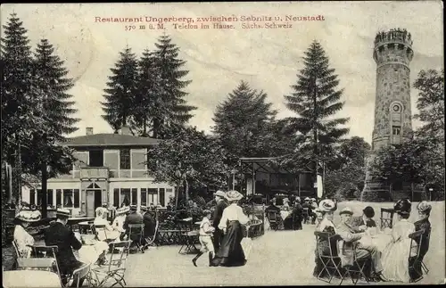 Ak Neustadt in Sachsen, Restaurant Ungerberg, Turm