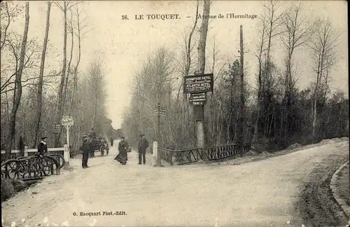 Ak Le Touquet Paris Plage Pas de Calais, Avenue de l'Hermitage