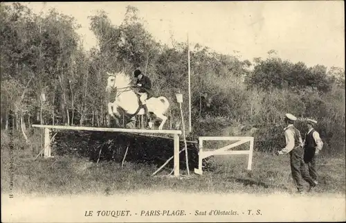 Ak Le Touquet Paris Plage Pas de Calais, Hindernisspringen