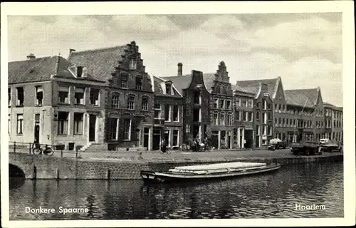 Ak Haarlem Nordholland Niederlande, Donkere Spaarne