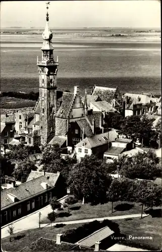 Ak Veere Zeeland Niederlande, Panorama