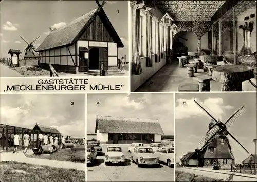 Ak Groß Stieten in Mecklenburg, Gaststätte Mecklenburger Mühle, Galerie, Vogelhaus, Tiergehege