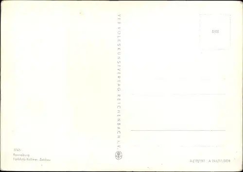 Ak Ronneburg in Thüringen, Teilansicht