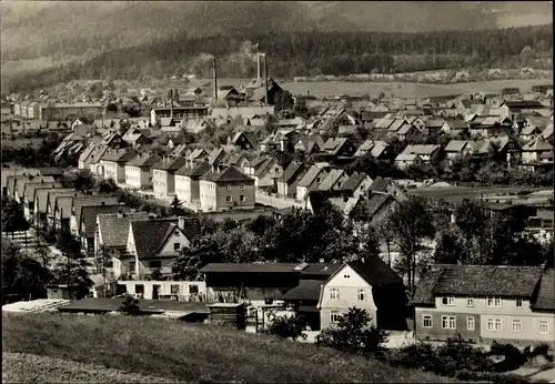 Ak Gräfenroda in Thüringen, Burgstraße, Panorama, Fabrikanlagen