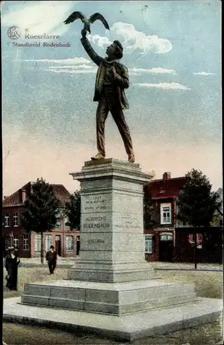 Ak Roeselare Roeselaere Rousselare Roeselare Westflandern, Standbeeld Rodenbach