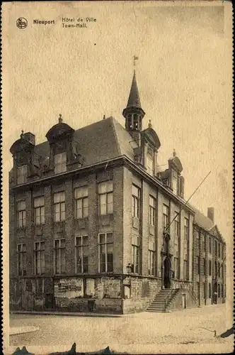 Ak Nieuwpoort Nieuwpoort Westflandern, Rathaus