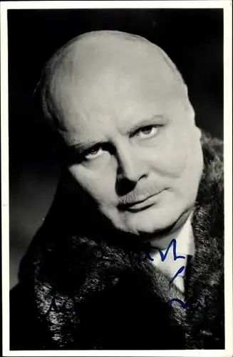 Foto Schauspieler Ernst Schröder, Portrait, Autogramm