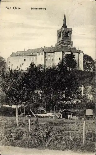 Ak Bad Cleve Kleve am Niederrhein, Schwanenburg