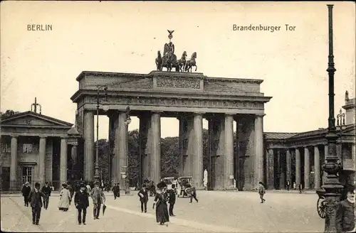 Ak Berlin Mitte, Brandenburger Tor