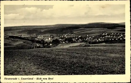 Ak Neuenrade im Sauerland, Blick vom Beul