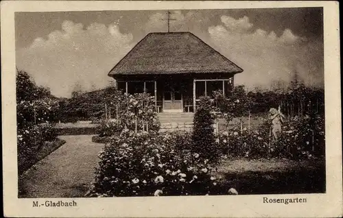 Ak Mönchengladbach am Niederrhein, Rosengarten