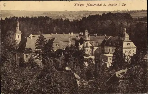 Ak Ostritz in der Oberlausitz, Kloster Sankt Marienthal