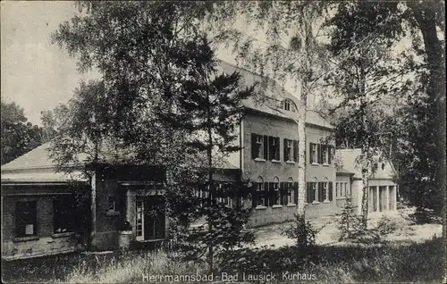 Ak Bad Lausick in Sachsen, Herrmannsbad, Kurhaus