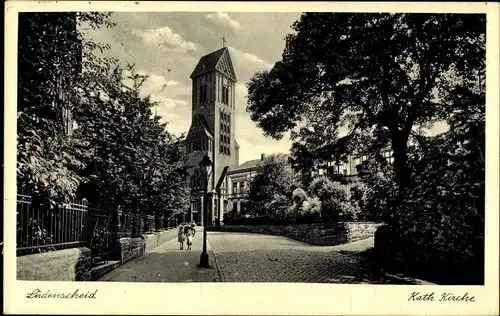 Ak Lüdenscheid im Märkischen Kreis, katholische Kirche