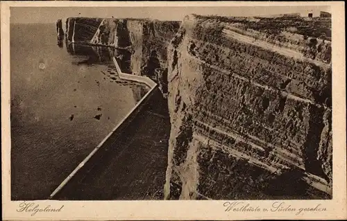 Ak Nordseeinsel Helgoland, Westküste