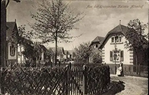 Ak Rüttenscheid Essen im Ruhrgebiet, Krupp'sche Arbeiterkolonie Altenhof