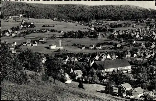 Ak Baiersbronn im Schwarzwald, Panorama vom Ort