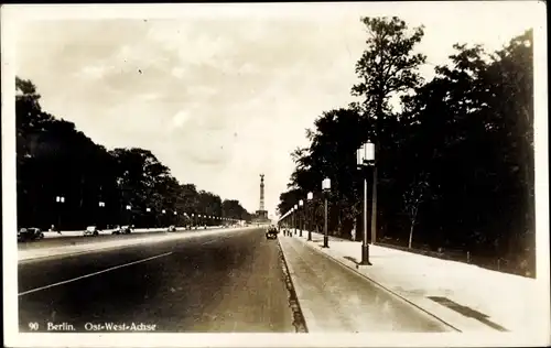 Ak Berlin Tiergarten, Ost West Achse