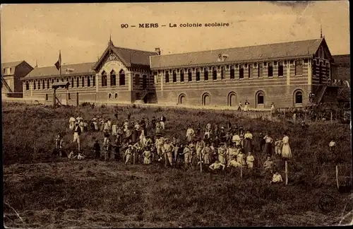 Ak Mers les Bains Somme, Schulkolonie