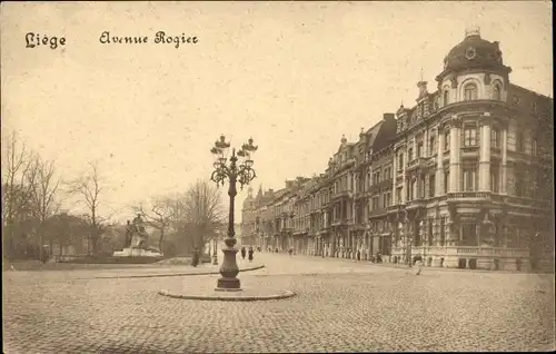 Ak Liège Lüttich Wallonien, Avenue Rogier