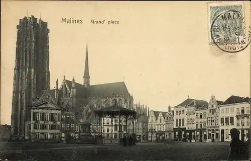 Ak Mechelen Mechelen Mechelen Flandern Antwerpen, Grande Place