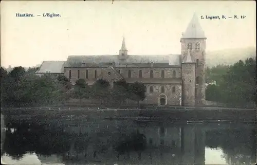 Ak Hastière Wallonie Namur, Die Kirche